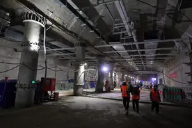 首都机场线西延段预计年底开通，北新桥站换乘5号线只需1分钟图片