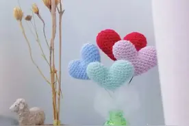 小心心：百搭拍照道具可爱小心心（有编织说明）图片