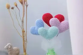 小心心：百搭拍照道具可爱小心心（有编织说明）图片