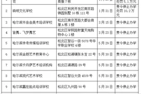 速看！松北区11家校外培训机构上了黑名单图片