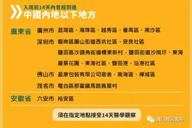 澳门发布最新入境措施图片