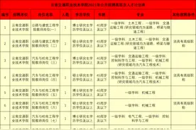 云南交通职业技术学院招聘高层次人才12名图片