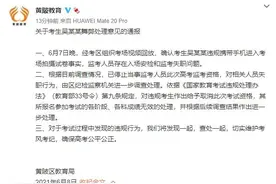 关于考生吴某某舞弊处理意见的通报图片