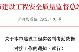 进一步加强工地现场人员管理！市安质监总站有序推进建设工程实名制考勤数据对接工作→图片