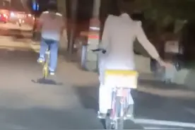 深夜西湖边，白衣姑娘“极限操作”吓懵路人：彻底服了图片