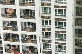 广州番禺封闭管理区域内，无人机“大声公”飞上了高楼视频封面