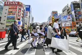 日本东京迎来2021年首个超30度高温天气图片
