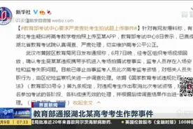 教育部通报湖北某高考考生作弊事件：考生将手机藏于薄衣内带入考场  系考中个人作弊视频封面