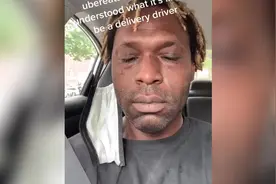 开1个多小时车送外卖只收到1.19美元小费 美国外卖小哥哭诉遭遇图片