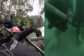 潜水时头被鳄鱼狠狠咬住 美国男子惊险鳄口逃生图片