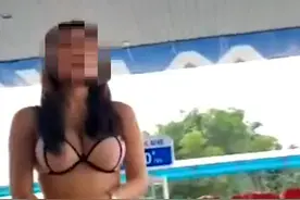 南宁一加油站请比基尼模特“助阵”，相关部门回应……图片