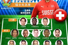「欧洲杯·点将」A组瑞士队详细球员名单及小组赛程图片