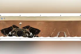 国家航天局举行天问一号探测器着陆火星首批科学影像图揭幕仪式图片