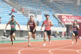 东京奥运选拔赛，中国百米最强双人组苏炳添谢震业携手进决赛图片