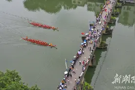 浏阳河上赛龙舟图片