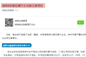 湖南6家烟花爆竹企业被立案查处视频封面