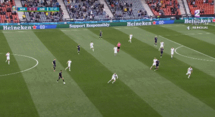 欧洲杯历史最远进球！捷克2-0苏格兰，希克中场吊射破门