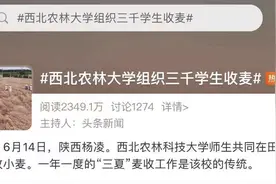 3000多名大一学生收麦子，却被指作秀？高校回应图片