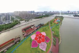 通吕运河分水岛新貌图片