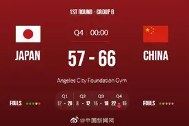 中国男篮战胜日本男篮 获亚洲杯预选赛开门红图片