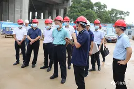 塘厦镇领导到赣深铁路东莞南站调研图片