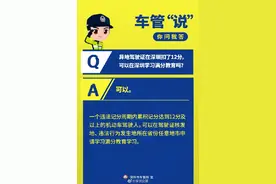 异地驾驶证在深圳扣了12分，可以在深圳学习满分教育吗？图片
