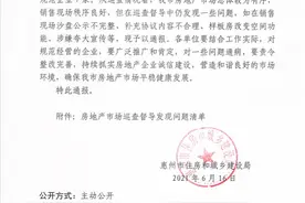 博罗君悦华庭样板间涉嫌改变空间 被惠州住建责令整改图片