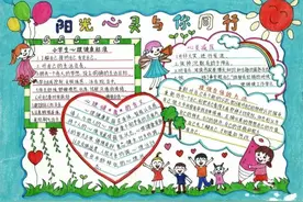 西安市中小学生“阳光心灵”心理健康大展演优秀作品展（手抄报）图片