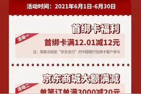 「助力618」中国银行信用卡绑定京东支付享多重礼图片