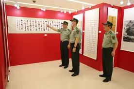 军科院庆祝建党百年“不忘初心、牢记使命”书画摄影展开幕图片
