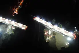 华丽转体，精准对接！同时跨越京沪铁路和京沪高铁的特大桥，漂亮图片