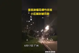 广州3居民高兴过头，放烟花爆竹庆小区解封被查图片