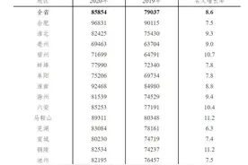 2020年安徽省平均工资出炉图片