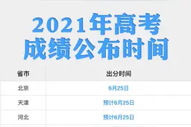 26地已公布高考出分时间！集中于这四天图片