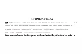 印度发现新冠病毒变异株“德尔塔+”，已有20人感染图片