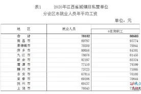 2020年江西省平均工资出炉图片