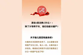 漫说《民法典》|什么？除了父母和子女，他们也能分遗产？图片