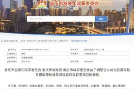 一级幼儿园600元每生每月重庆调整公办幼儿园保教费收费标准图片