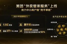 美团再推“外卖管家服务”，首期将投入1.5亿专项补贴图片