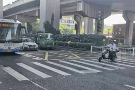 杭州很多斑马线前多了这种网格线！2个月下来效果显著……特别提醒：别在里面停车图片