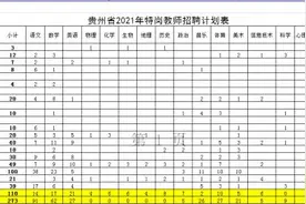 贵阳市招聘特岗教师383名，各区县名额指标确定图片