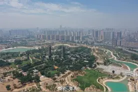 太原新地标！双塔公园雏形显现图片