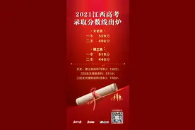 权威发布！2021江西高考录取分数线出炉图片