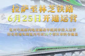 复兴号开上高原！拉林铁路25日开通，1小时到山南，3.5小时到林芝图片