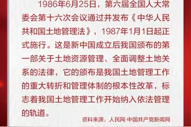 1986年6月25日，第六届全国人大常委会第十六次会议通过并发布《中华人民共和国土地管理法》|党史上的今天图片