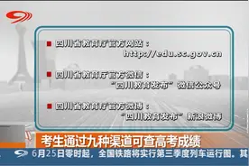 四川考生通过九种渠道可查高考成绩视频封面