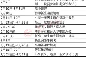 暑假安排出炉！厦门学生不能去这些地区！暑假作业、新高三都有安排图片