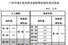 广州调整城乡居民养老保险 最迟10月起按对应衔接标准缴纳图片