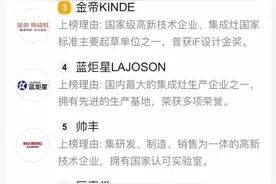 集成灶十大品牌排行榜，享受厨房新体验图片