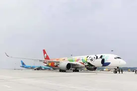 神鸟上线⑨天府国际机场首航班机起飞图片